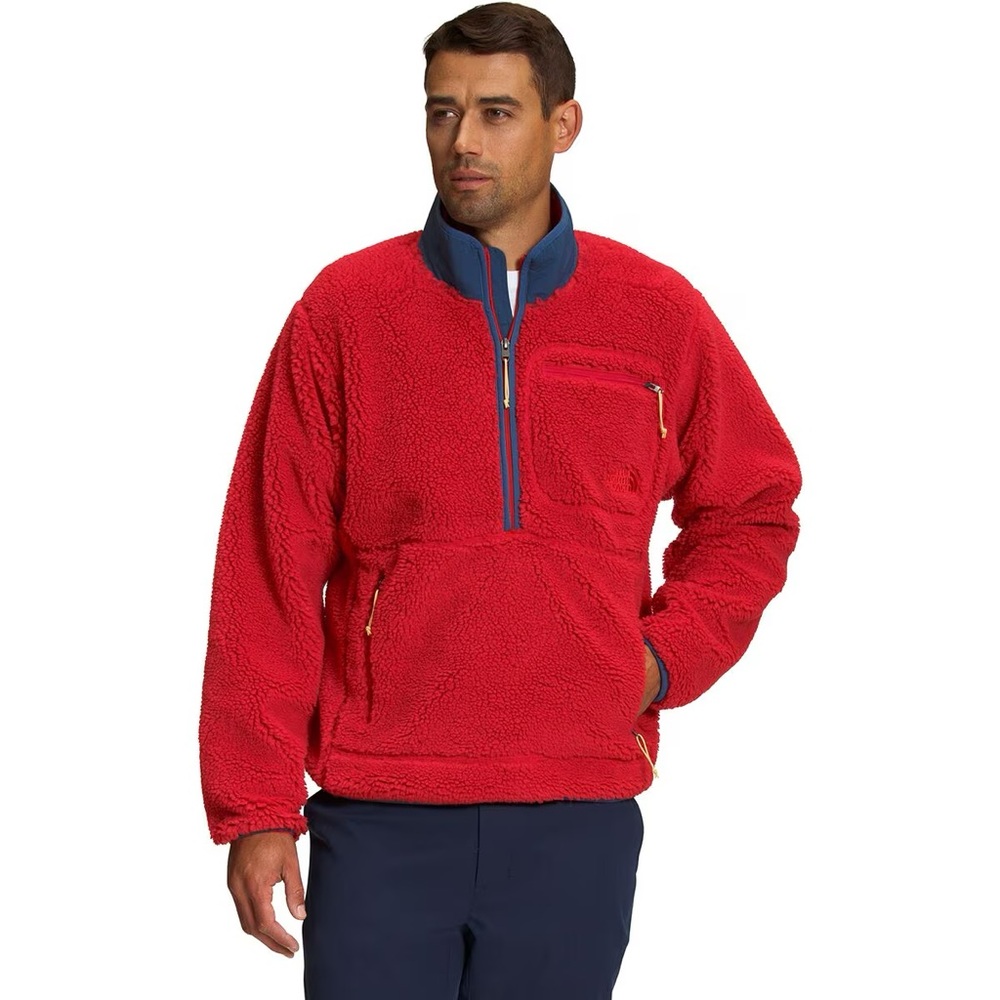 North Face Extreme Pile Pullover - Red-Men's Large